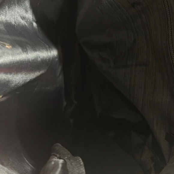 Stylish Faux PU Leather Backpack in Black Approx H12"× W12" NEW - Picture 3 of 5